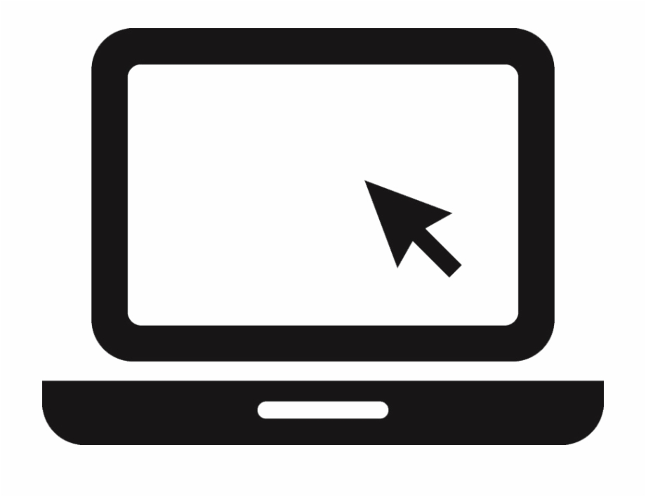 920x708 Black And White Laptop Icon Image