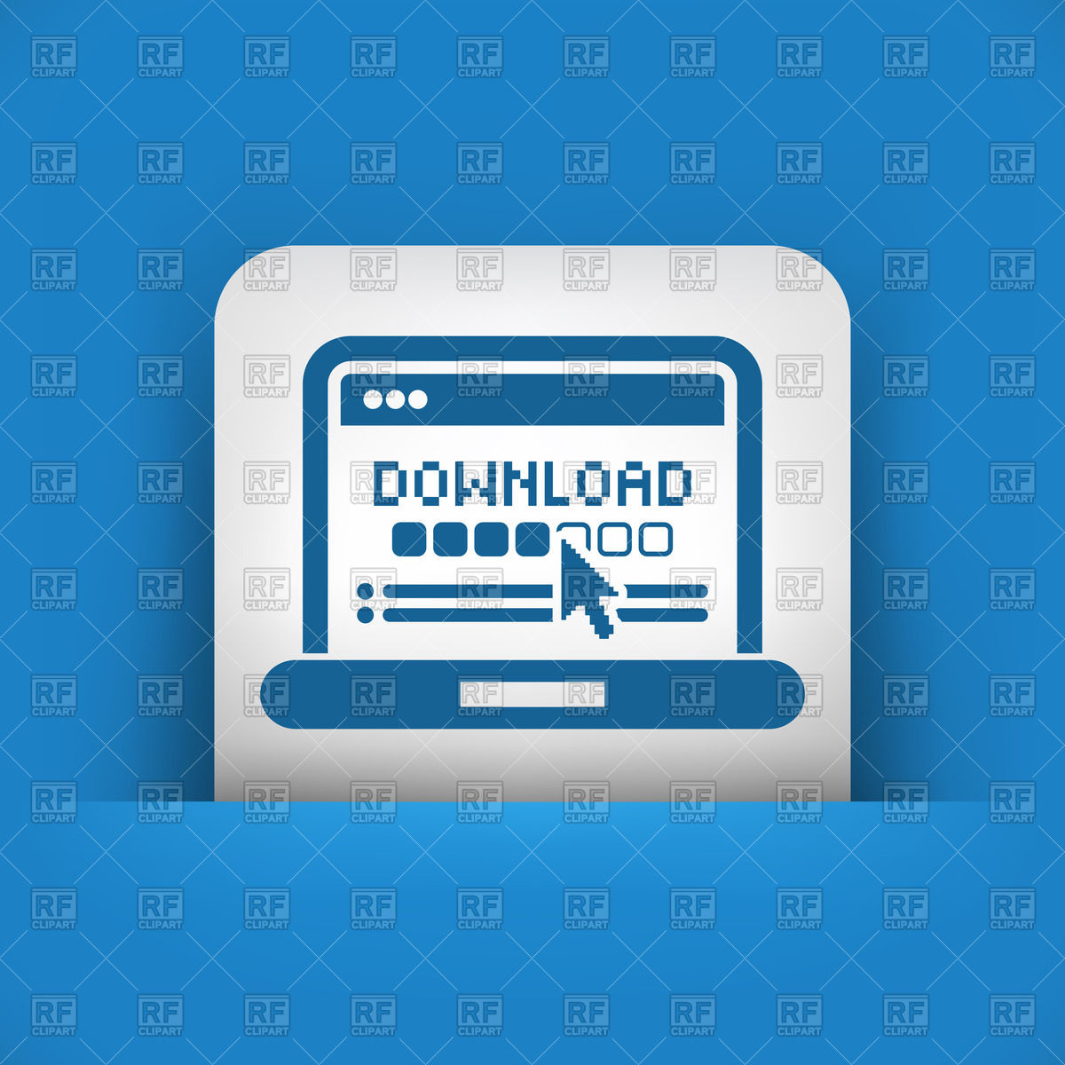 1200x1200 Download Progress On Laptop Icon Vector Image Of Icons And Emblems