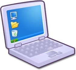 252x230 Laptop Silhouette Free Icon Download