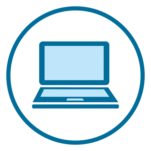 512x512 Flat Laptop Icon Design
