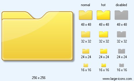Closed Folder Icon Image Large Symbol Icons 464x280 Closed Folder Icon Image Large Symbol Icons