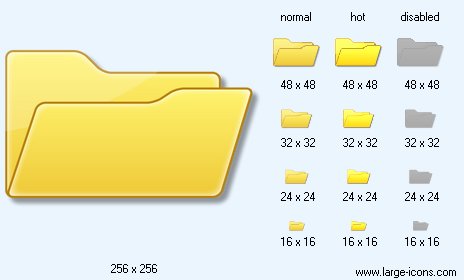 Folder Icon Image Large Symbol Icons 464x280 Folder Icon Image Large Symbol Icons