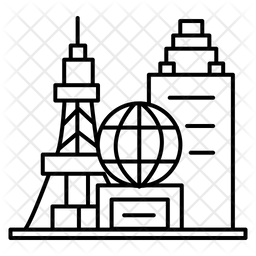 256x256 Las Vegas Icon Of Line Style