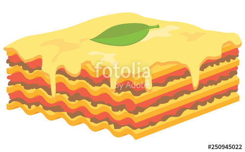 500x309 Lasagna Vector Icon Stock Image And Royalty Free Vector