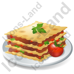 256x256 Dish Lasagna Icon, Icons