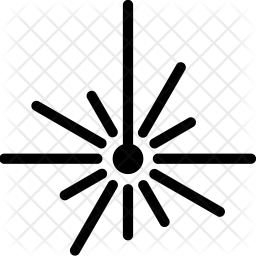 256x256 Laser Beam Icon Of Line Style