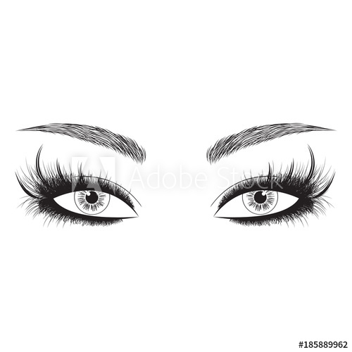 500x500 Creative Makeup Beautiful Eyes With Long Eyelashes Lash Extension