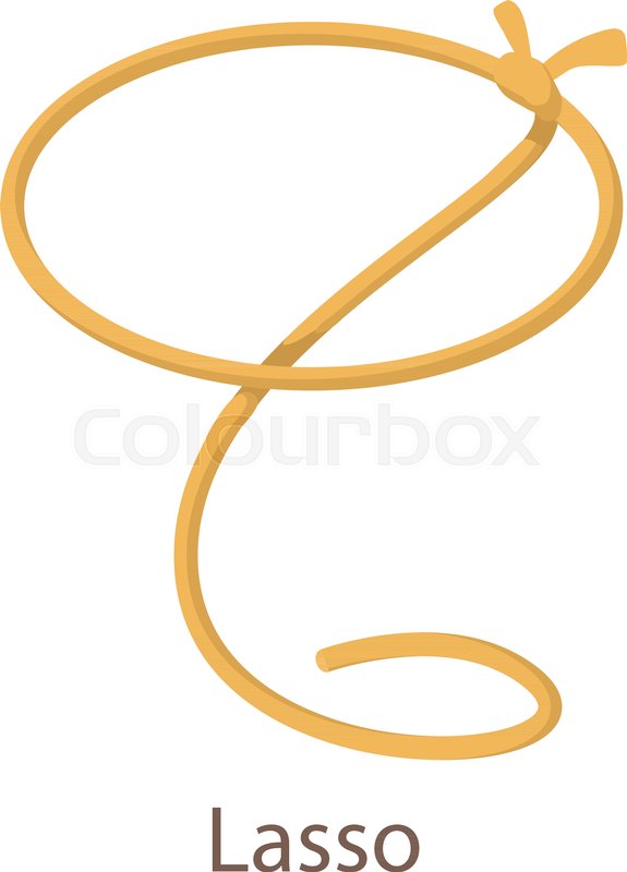 575x800 Lasso Icon Isometric Illustration Of Stock Vector Colourbox