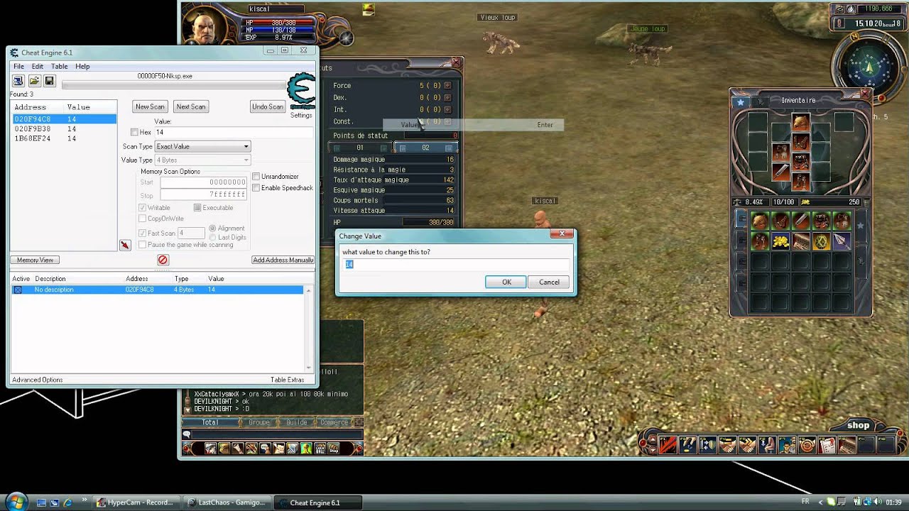 1280x720 Cheat Engine Last Chaos