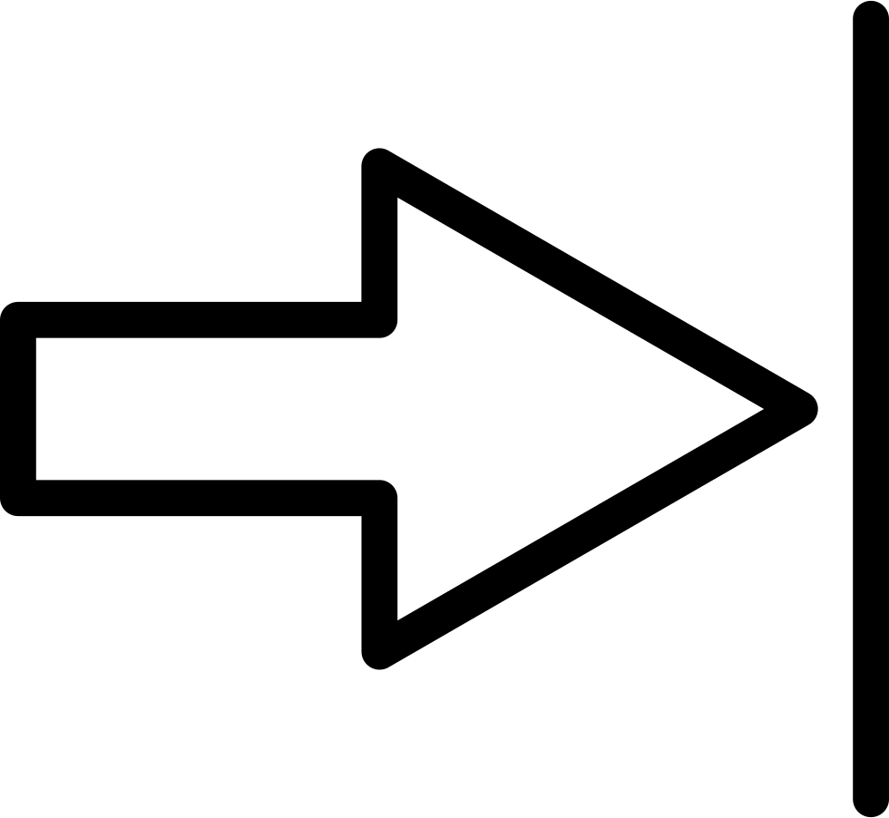 980x902 Last Track Arrow Outline Png Icon Free Download