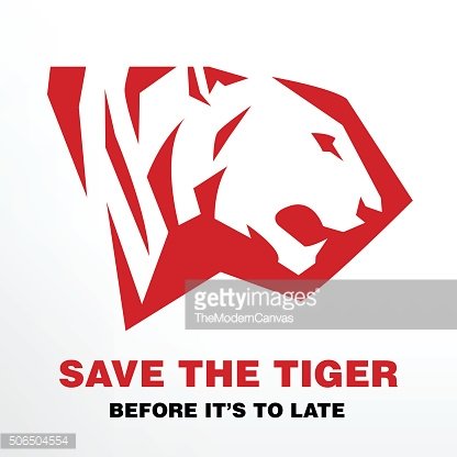 416x416 Save The Tiger Before It's To Late Icon Of Tiger Premium Clipart