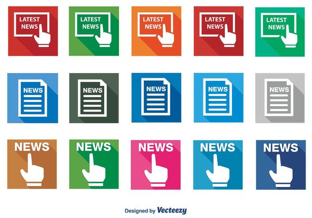 632x442 News Icon Set Free Vector Download Cannypic