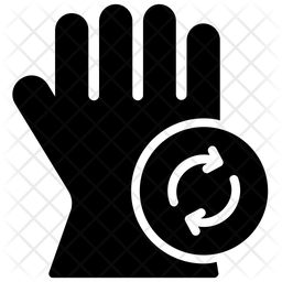 256x256 Latex Glove Icon Of Glyph Style