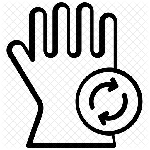 512x512 Latex Glove Icon Of Line Style