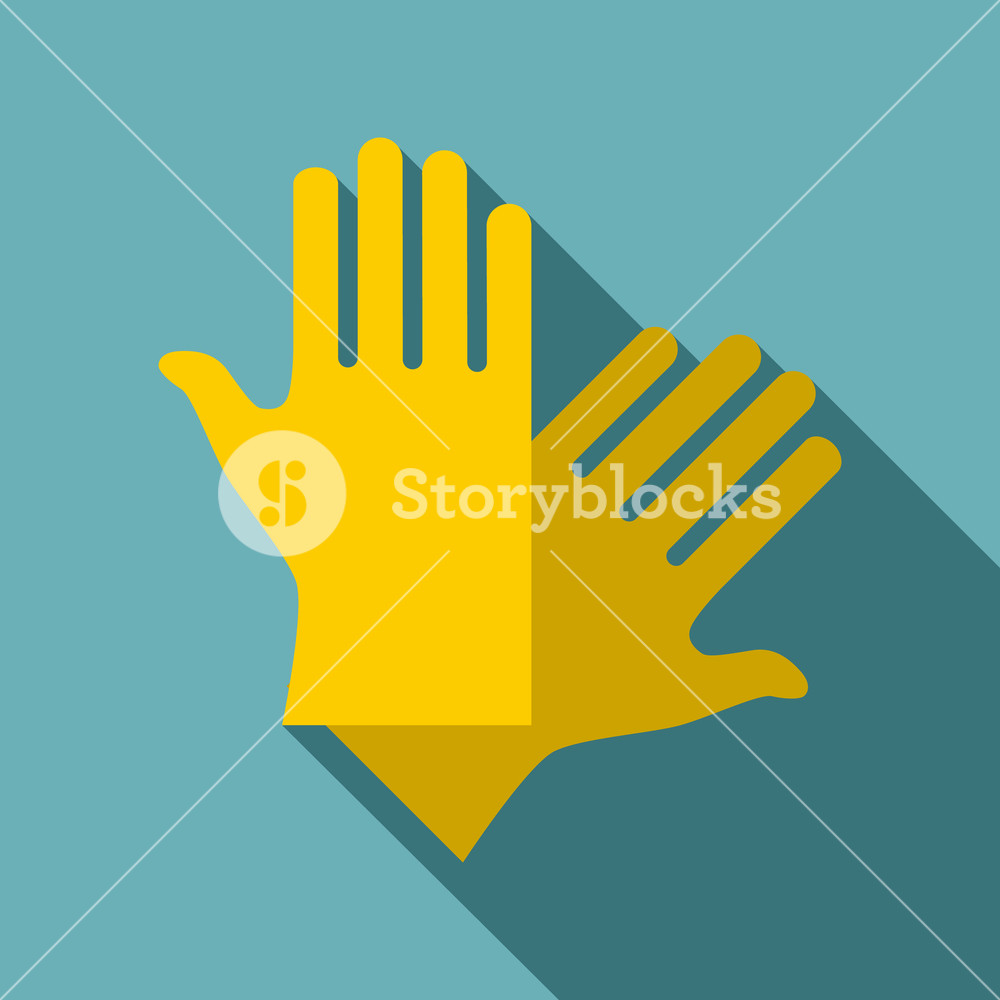 1000x1000 Latex Gloves Icon Flat Illustration Of Latex Gloves Vector Icon