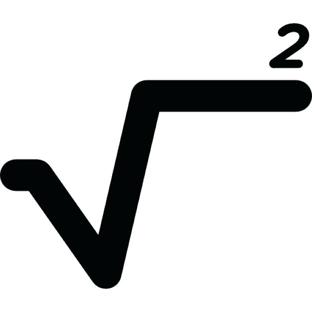 626x626 Root Symbol Math Square Root Mathematical Sign Free Icon Square