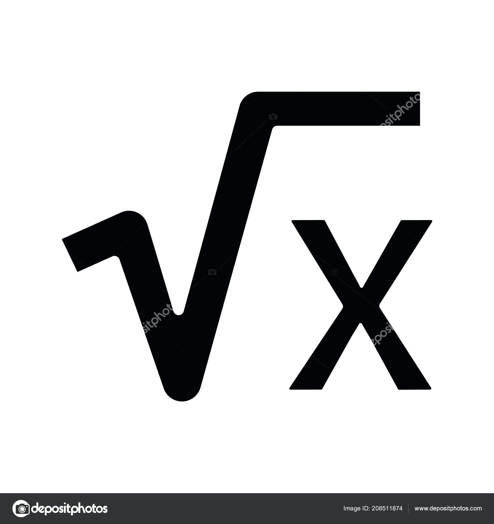 1600x1700 Sqrt Symbol Math Square Root Glyph Icon Mathematical Expression