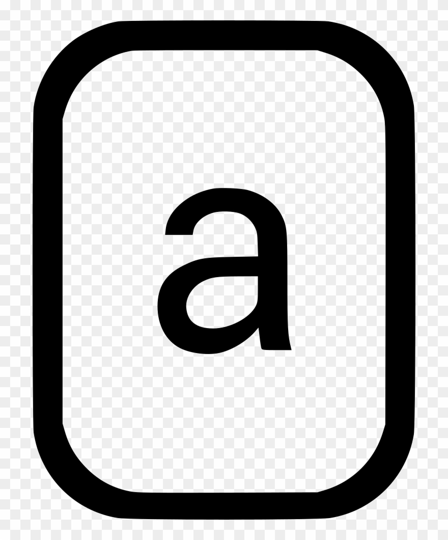 880x1060 Graphic Library Lowcase Letter A Lat Png Icon