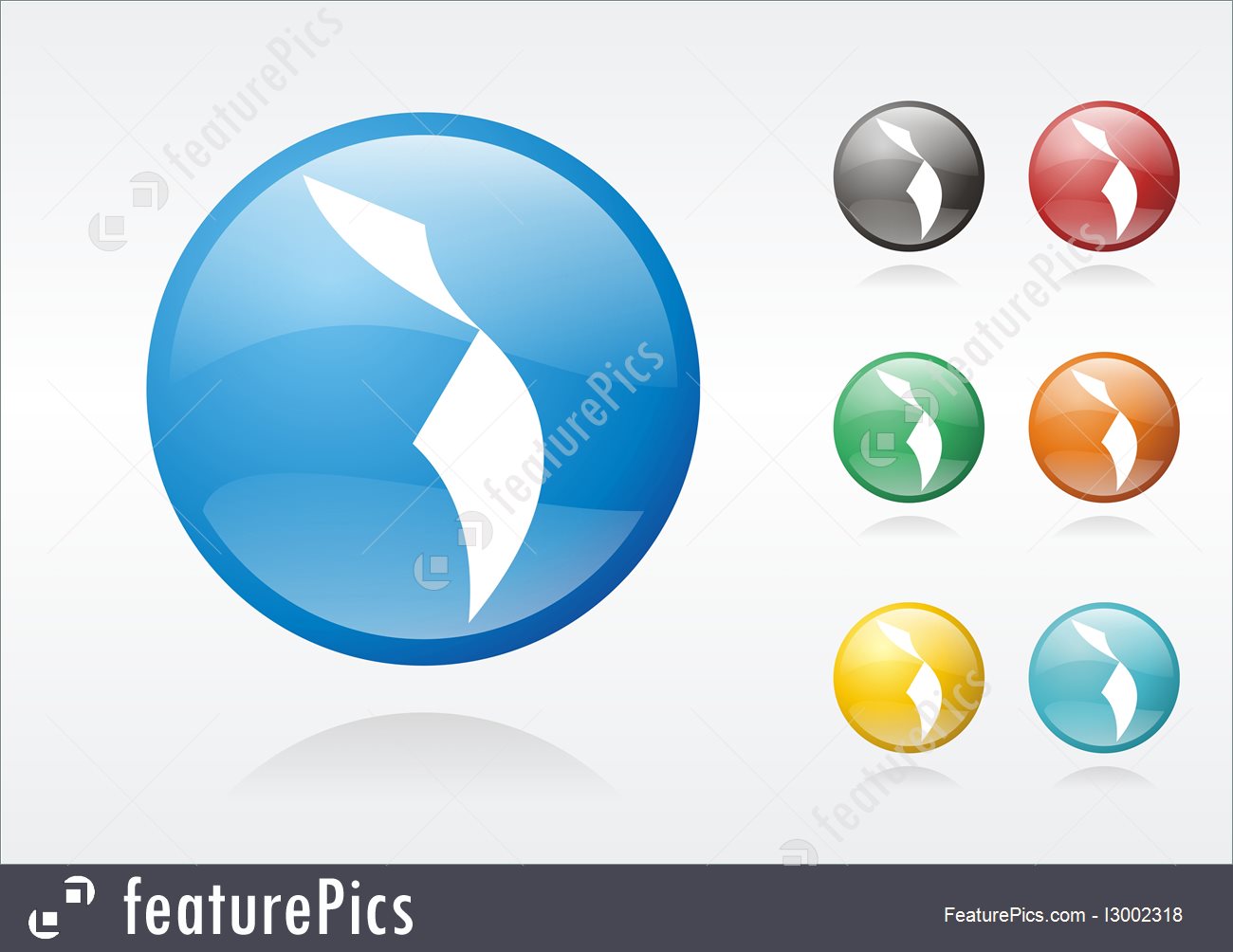 1300x1004 Latin America Icons Stock Illustration