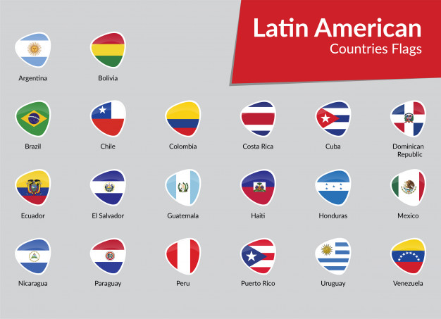 626x453 Latin American Flags Icon Collection Vector Premium Download