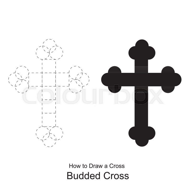 800x800 Christian Cross Icon Latin Cross Icon Stock Vector Colourbox