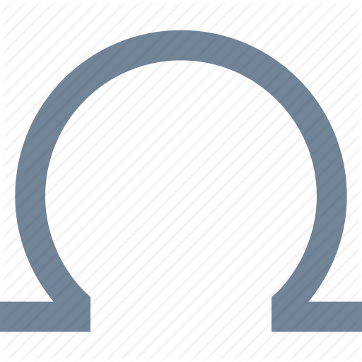 512x512 Editing, Latin, Letter, Line, Omega Icon