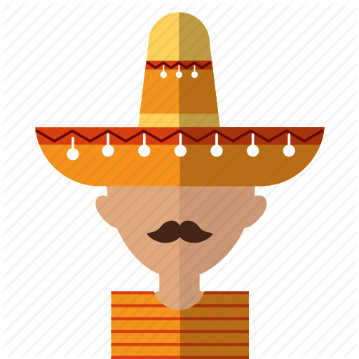 512x512 American, Avatar, Latino, Men, Mexican, Mex Sombrero Icon