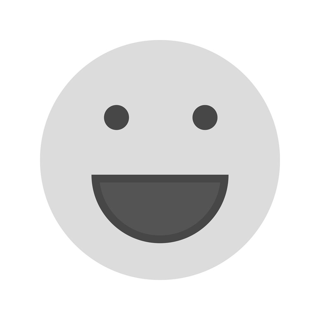 1024x1024 Laughing Greyscale Icon