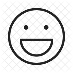 256x256 Laughing Icon Of Line Style