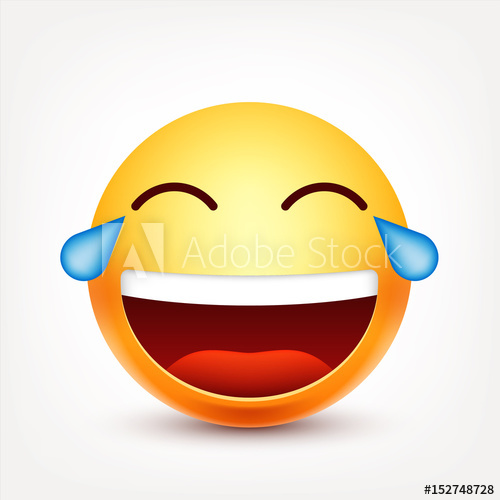 500x500 Smiley,laughing Emoticon With Tears Yellow Face With Emotions