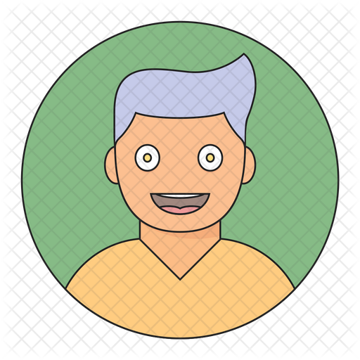 512x512 Laughing Man Icon Of Colored Outline Style