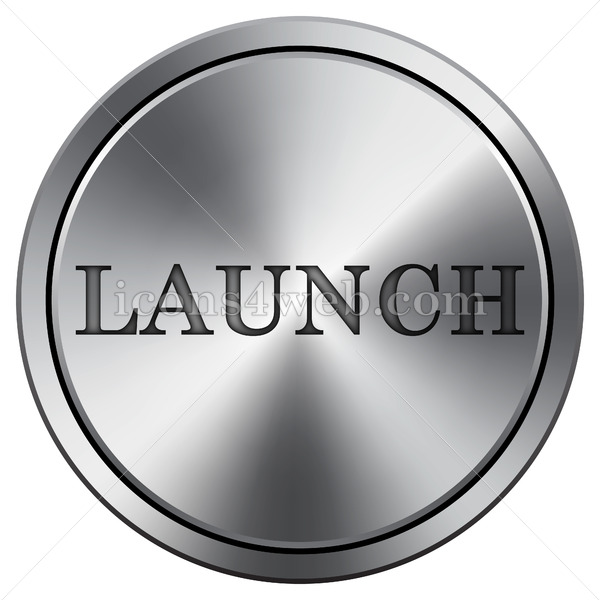 600x600 Launch Icon Round Icon Imitating Metal