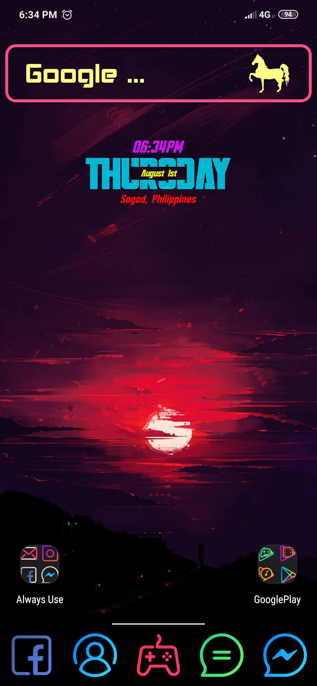 1080x2340 Nova Launcher Prime + Zooper Widget Pro + Linex Icon Pack