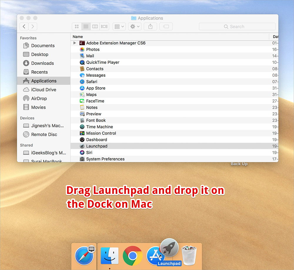 1000x919 How To Add Launchpad To The Dock On Mac