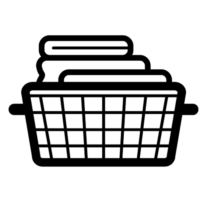 680x680 Laundry Basket Symbol, Laundry Stock Photos, Royalty Free