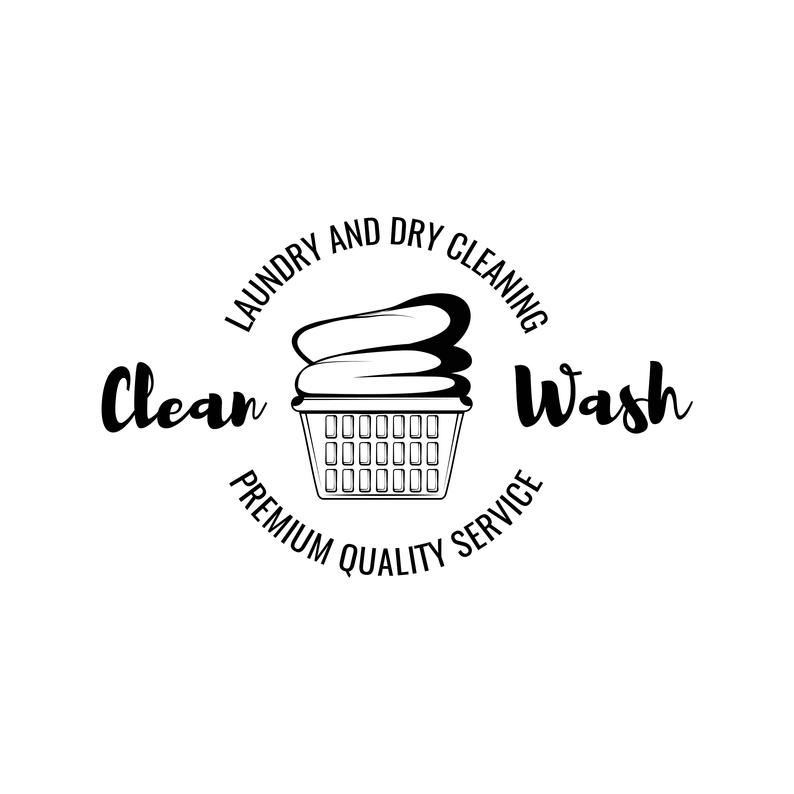 794x794 Dry Cleaning Logo Laundry Basket Icon Clean Clothes Etsy