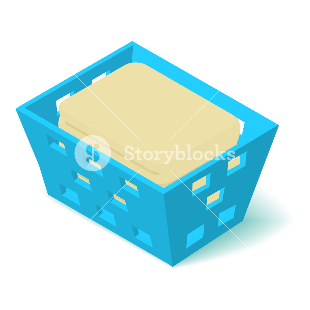 1000x1000 Laundry Basket Icon Isometric Illustration Of Laundry Basket Icon