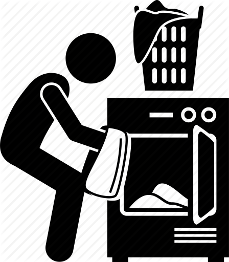 448x512 Clothes, Dryer, Drying, Laundry, Machine, Man, Washing Icon