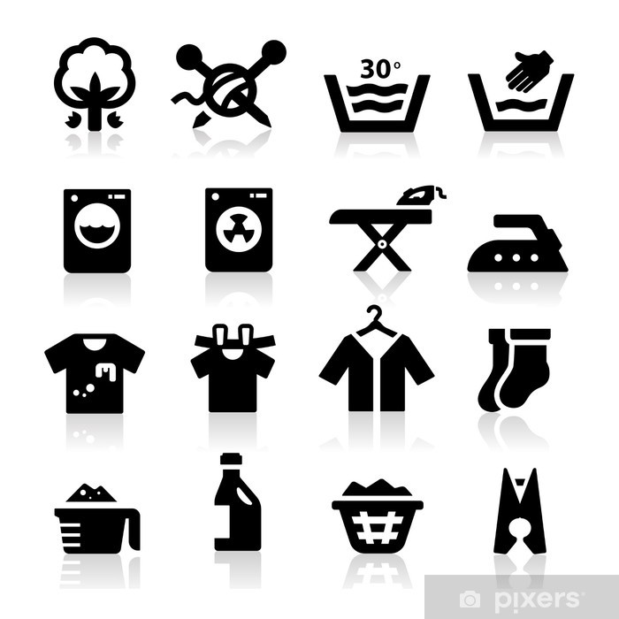 700x700 Laundry Icon Wall Mural