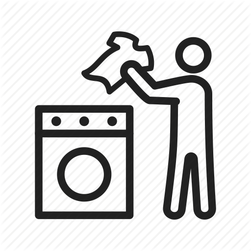 512x512 Cleaning, Clothing, Home, Laundry, Machine, Man, Washing Icon