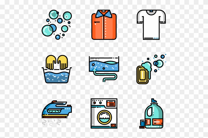 880x585 Laundry Icons Free