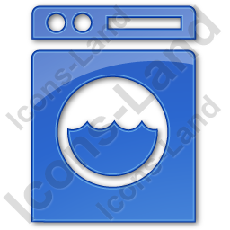 256x256 Laundry Plain Blue Icon, Pngico Icons