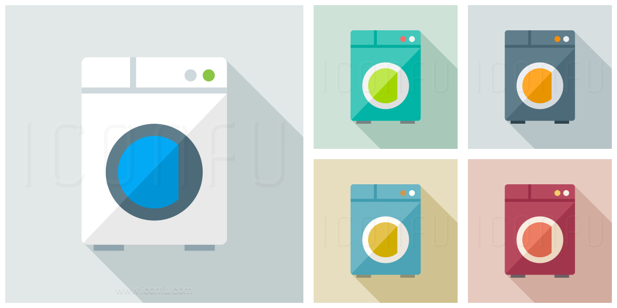 1200x600 Laundry Machine Icon
