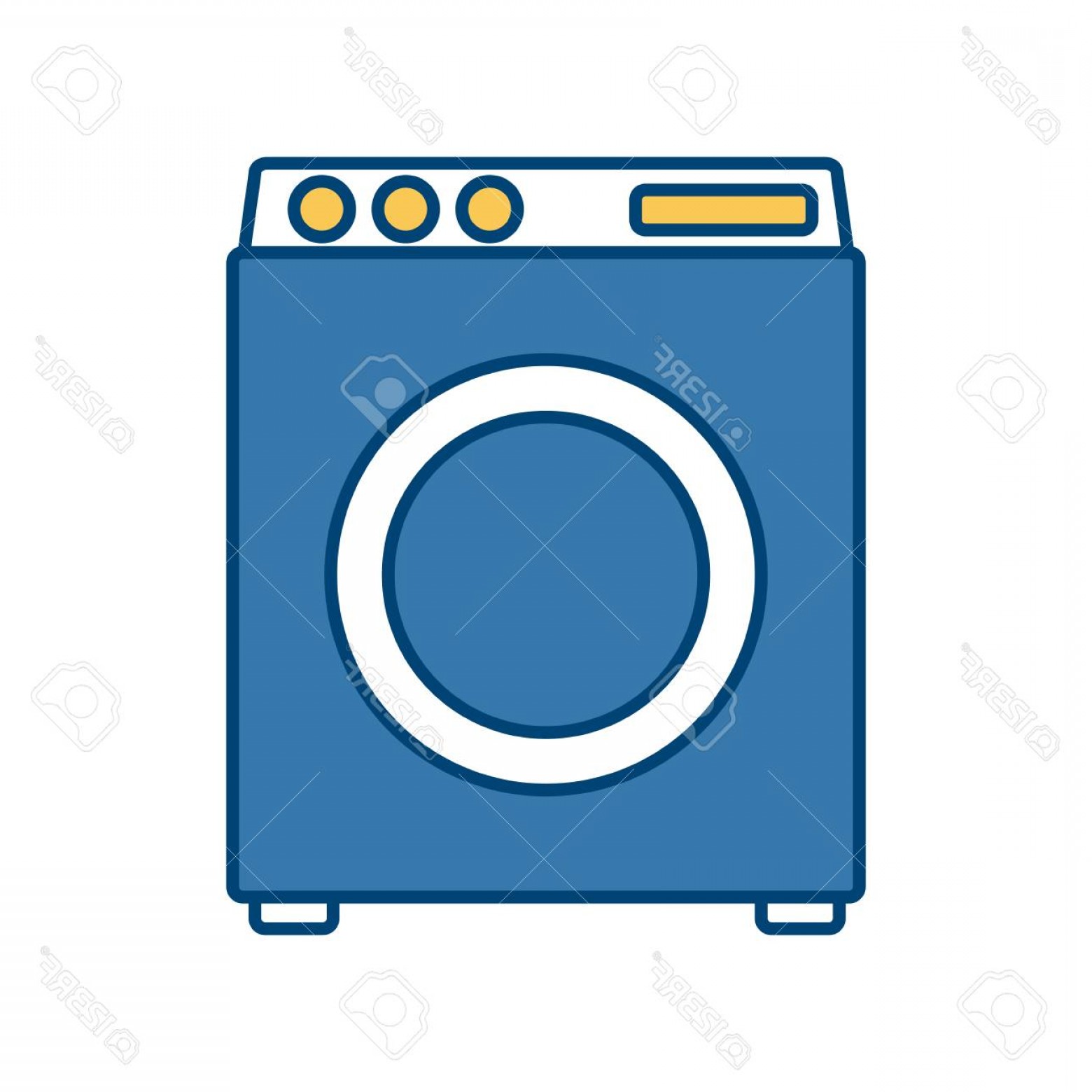 1560x1560 Photostock Vector Laundry Washer Machine Icon Vector Illustration