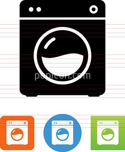 400x487 Vector Clothes Washing Machine Icon Logo Washing Clothes