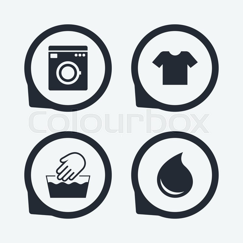 800x800 Wash Machine Icon Hand Wash T Shirt Stock Vector Colourbox