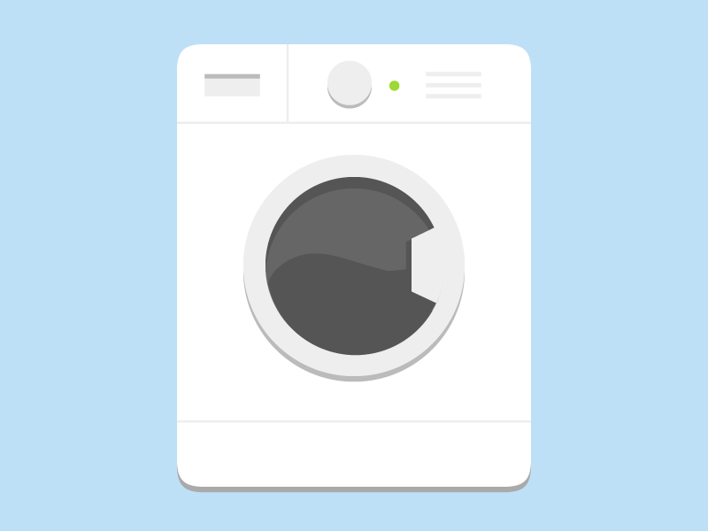 800x600 Washing Machine Flat Icon