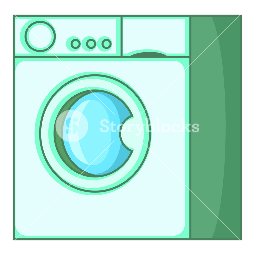 1000x1000 Washing Machine Icon Cartoon Illustration Of Washing Machine