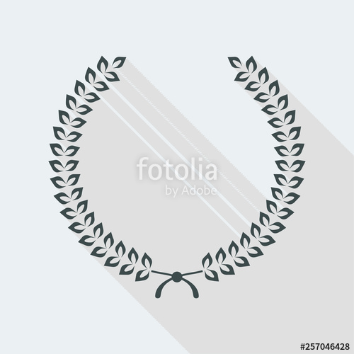 500x500 Elegant Minimal Laurel Icon Stock Image And Royalty Free Vector