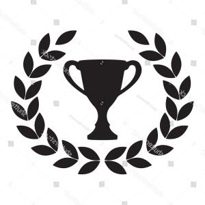 300x300 Laurel Wreath Trophy Cup Award Icon Catchsplace